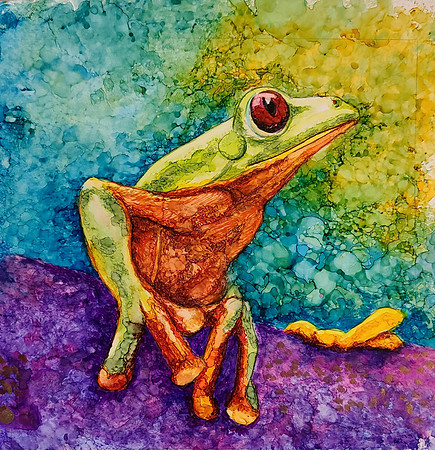 Alcohol Ink on Yupo        by Jill Burgess