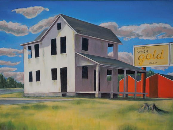 Hal Long  Oil on Canvas "The Golden Years Tollgate Road"